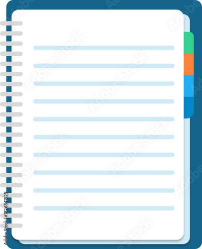 a notebook that can be used to tell anything with various sub-chapters separating the stories.