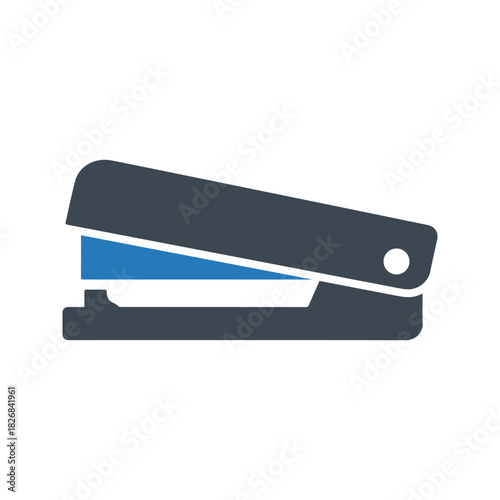 Stapler icon. Stapler paper fastener icon