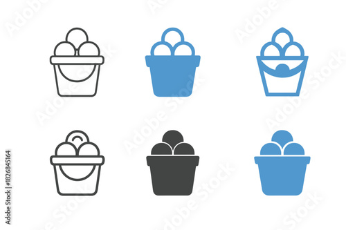 Snowball Fight Logos. Snowball fight. Icon set. Set Logo of snowball fight: team flags planted in a snowy field of play. harmonious logo variations of the same