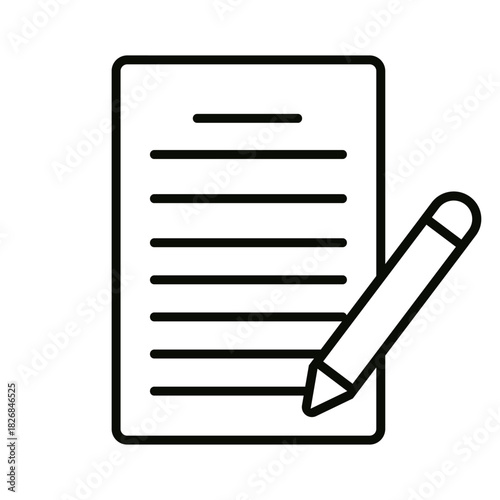 Write icon vector set. notes illustration sign collection. Writer symbol. notebook logo.