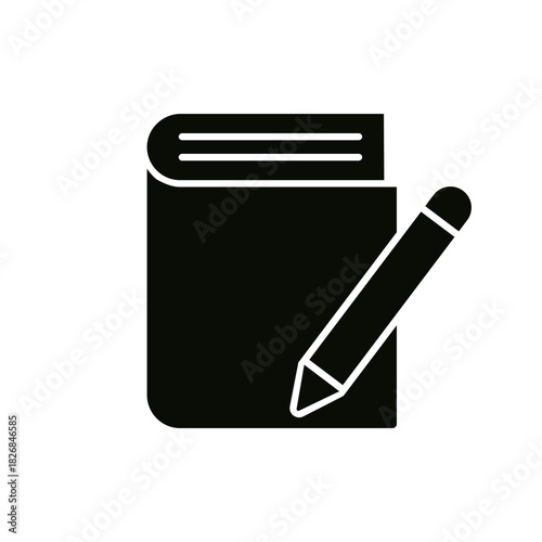 Write icon vector set. notes illustration sign collection. Writer symbol. notebook logo.