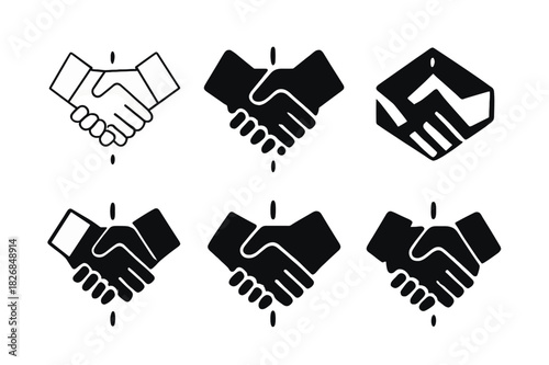 Professional Boundaries Logos. Respect and boundaries in professional relationships. Icon set. Set Logo of respect and boundaries in professional