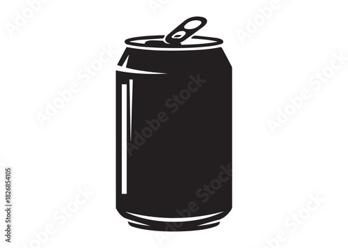 Soda can icon, Soda can silhouette vector