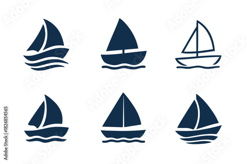 Cruise Logo Variations. Cruise vacations and boat tours. Icon set. Set Logo of cruise vacations and boat tours: riverboat. harmonious logo variations of the
