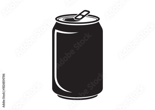 Soda can icon, Soda can silhouette vector