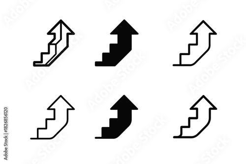 Organizational Change Logos. Managing organizational change and transformation. Icon set. Set Logo of managing organizational change and transformation: