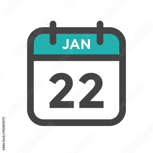 January 22 Calendar Day Calender Date for Deadline or Appointment