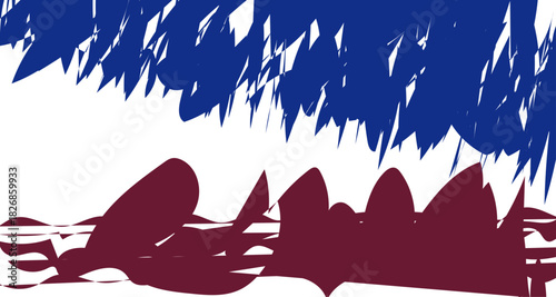 Blue Surge Crimson Rest abstract background