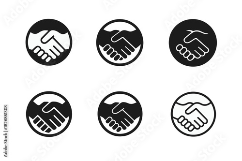 Friendship Trust Icons. Trust and honesty in communication between friends. Icon set. Set Logo of trust and honesty in communication between friends: linked