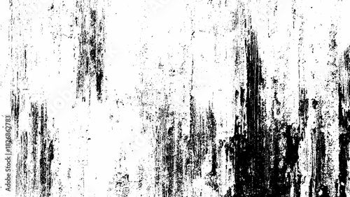 Black and white grunge texture overlay effect, distressed abstract background. Vector, illustration