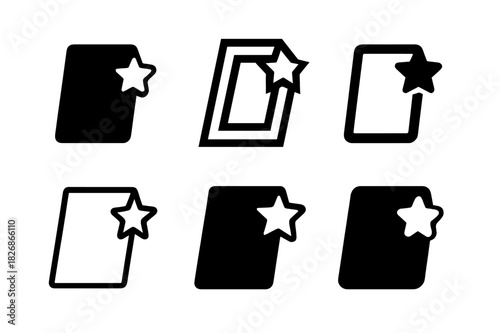 Magazine Emblem Variations. Magazine photography. Icon set. Set Logo of magazine photography: editor?s pick frame. harmonious logo variations of the same