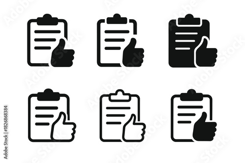 Recommendation Engine Icons. Recommendation Engines. Icon set. Set Logo of Recommendation Engines: item catalog. harmonious logo variations of the same