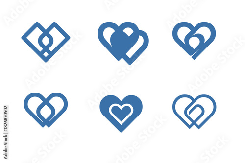 Positive Relationship Icons. Creating positive relationship habits for long-term success. Icon set. Set Logo of creating positive relationship habits for