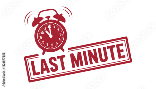 Last minute deals and offers with alarm clock vector design