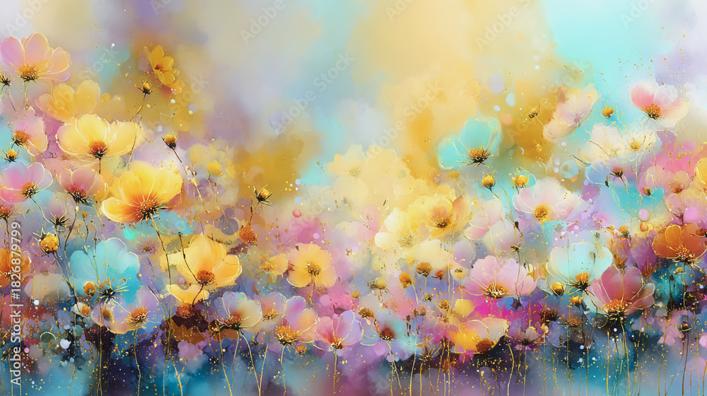 custom made wallpaper toronto digitalwatercolor botanical hydrangea flowers texture template background.Elegant wedding invitation card background . Minimal hand painted Design for wedding or Valentine's Day