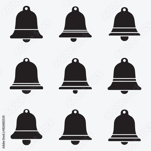 Notification bell icon for alerts and reminders on digital platforms