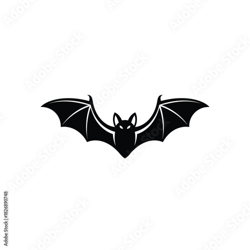 A flying bat vector