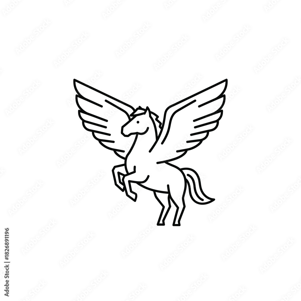 Fototapeta premium A Pegasus vector