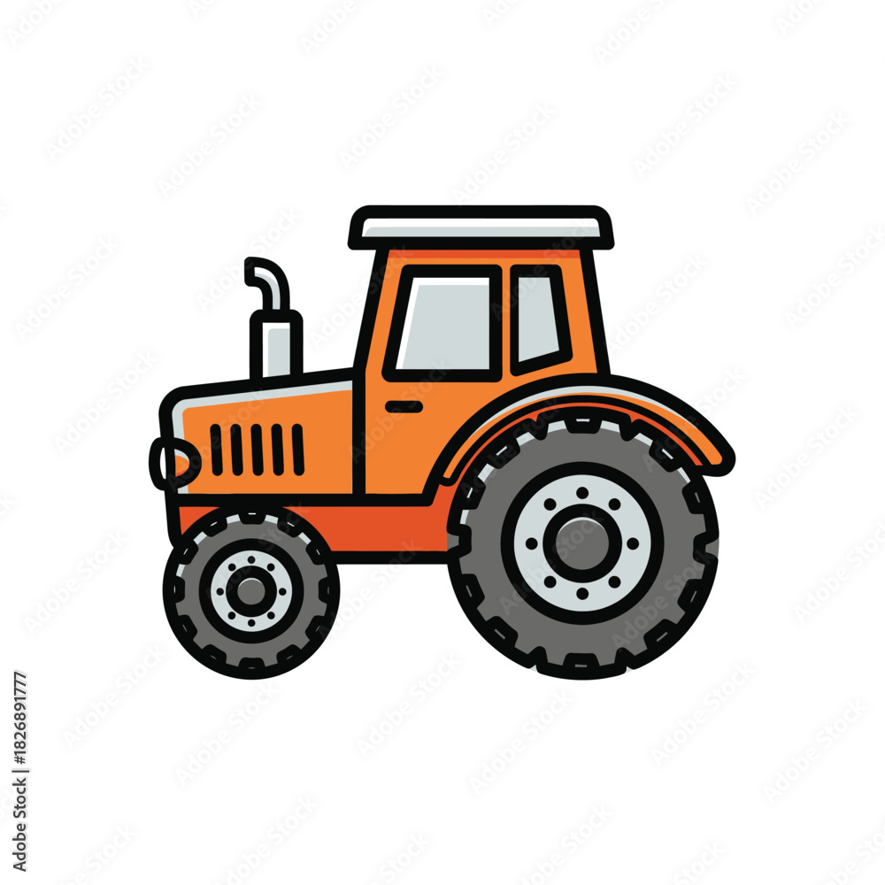 Fototapeta premium Agricultural tractor vector