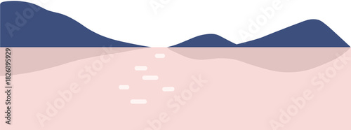 새해 산, 바다 풍경