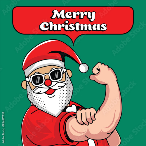 Christmas Santa Claus Parody Illustration