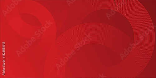 Collection of red concentric circles. Collection of radial sound wave or sonar rings. Pack of radar icon symbols, targets, dashed lines, halftones.