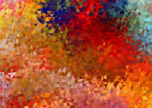 Vibrant Abstract Mosaic A Kaleidoscope of Colorful Triangles in Dynamic Harmony