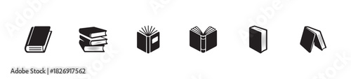  Book icon vector, book vector collection, book graphic design, vector illustration EPS 10.