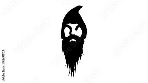 executioner symbol, black isolated silhouette