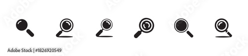 Zoom in and zoom out symbol, magnifying glass symbol, Magnifying glass logo, vector illustration EPS 10.