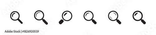 Magnifying glass icon, search symbol, magnifying glass sign isolated, vector illustration EPS 10.