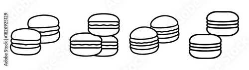 Downloadable vector graphic of abstract striped shapes for modern art and design projects use case