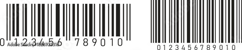 Generic Barcode Icon Set - UPC EAN Product Identification and Retail Coding System Vector