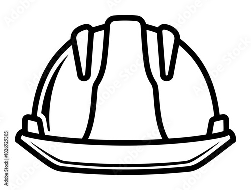 Construction safety hard hat icon symbol