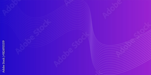 Thin line wavy background. Abstract black lines wave curve motion on white background vector