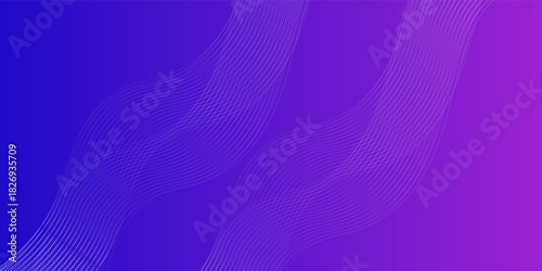 Thin line wavy background. Abstract black lines wave curve motion on white background vector