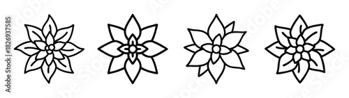Floral ornament vector design elements for graphic design and decoration projects isolated art, 90 characters