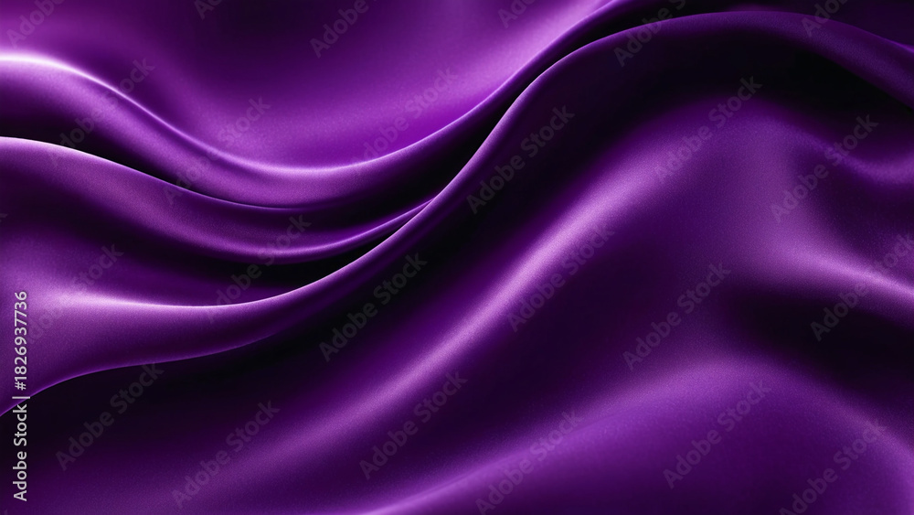 Obraz premium The emperor's cloak smooth, endless waves of molten velvet and deep royal purple, captured in a dramatic, fluid, shimmering cascade