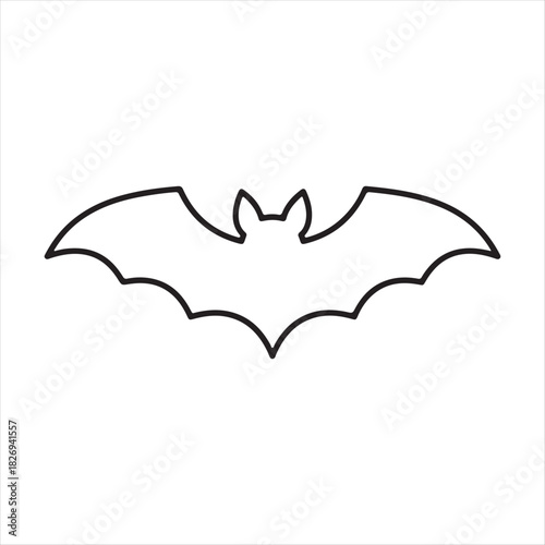 vector illustration of a halloween bat