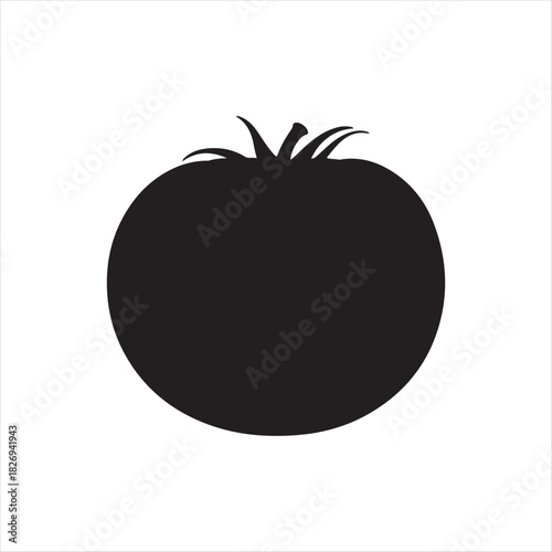 vector illustration of a tomato