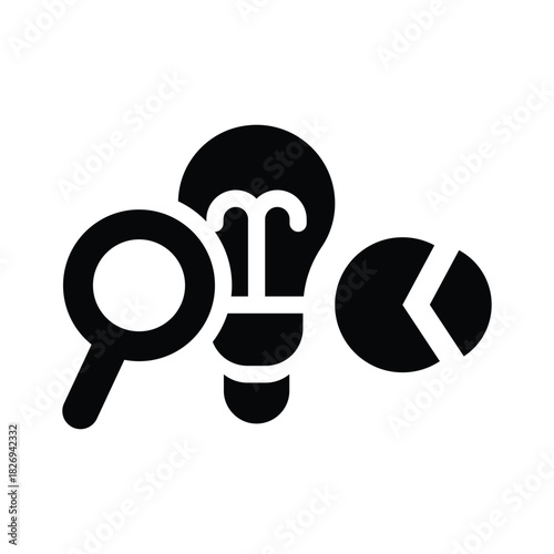  research glyph icon illustration vector graphic.eps