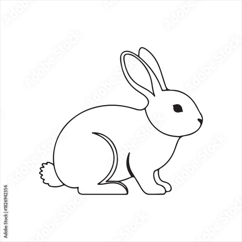 vector illustration of a rabbit