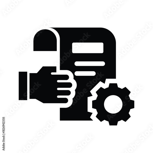  documentation glyph icon illustration vector graphic.eps