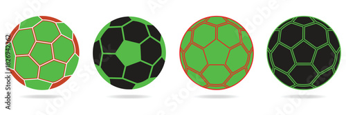 football icon, soccer icons, soccer ball ui and apps design, illustration, vector set