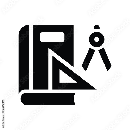 math glyph icon illustration vector graphic.eps