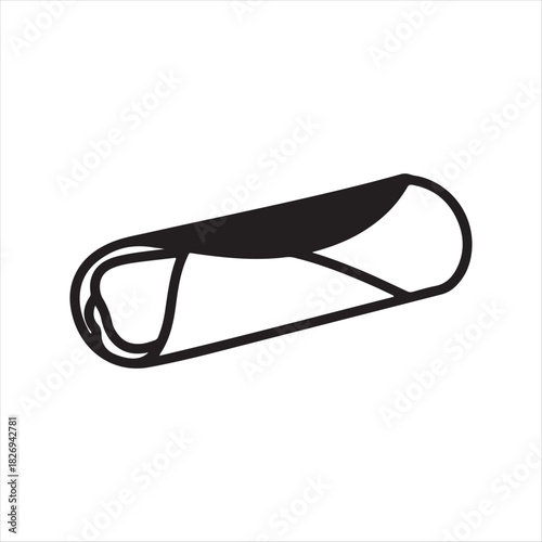 Sausage roll on a white background