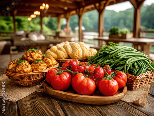 Farm stand with fresh produce