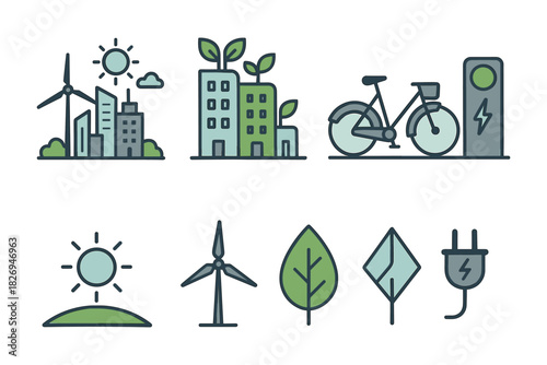Eco-friendly city: renewable energy and sustainable urban living