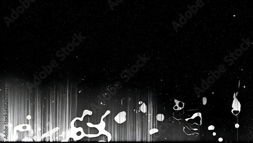 Abstract Grunge Texture with Streaks and Splatters Keywords: abstract, grunge, texture, black