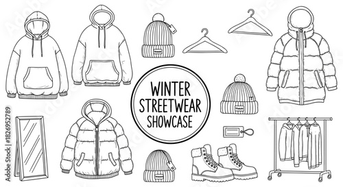 Winter streetwear essentials: jackets, hoodies, boots, and more for seasonal fashion